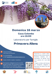 Primavera aliena: laboratorio per famiglie a casa colombo